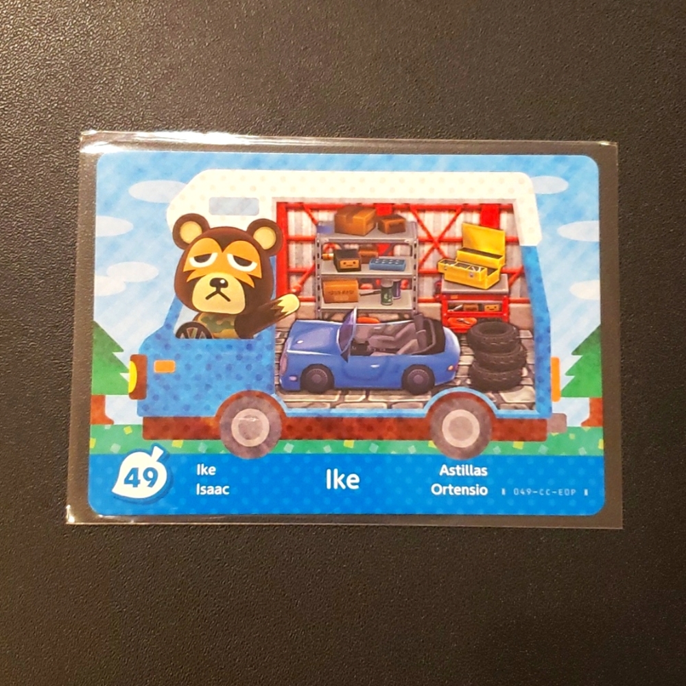 Ike 49 welcome amiibo animal Crossing RV series acnh Nintendo switch